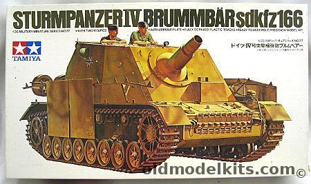 Tamiya 1/35 Sturmpanzer IV Brummbar Sdkfz 166, 35077 plastic model kit